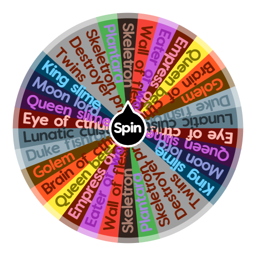 What is your favorite terraria boss Spin the Wheel Random Picker