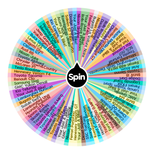 What Kind Of Car Are You? Spin The Wheel App