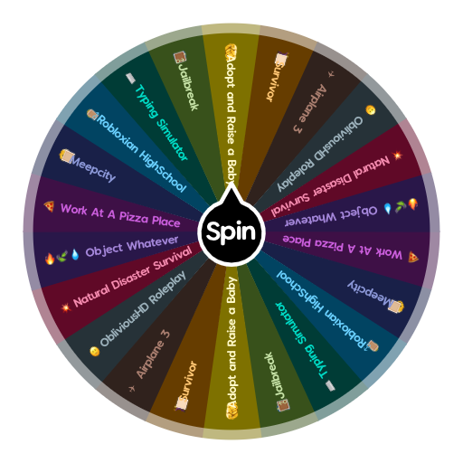 What Kind Of Games Should You Play In Roblox Spin The Wheel App - game you played roblox