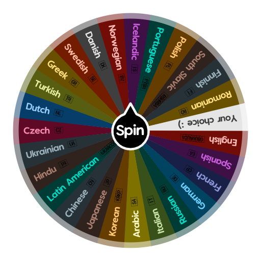 What language should you learn? | Spin the Wheel - Random Picker