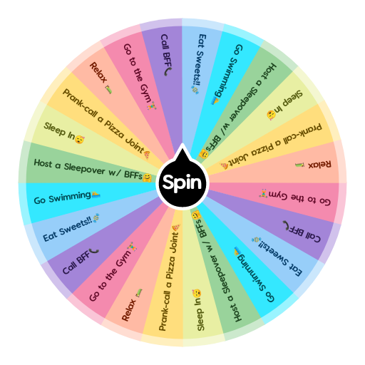 What Should I Do This Weekend? | Spin The Wheel App