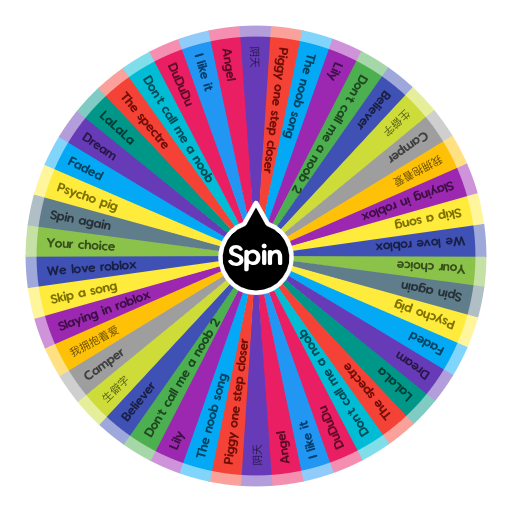 What Song To Sing Spin The Wheel App - the song don't call me a noob roblox