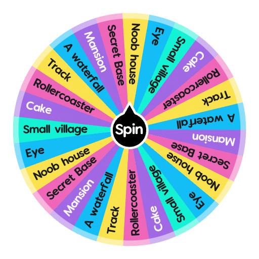 What to build (minecraft ) Spin the Wheel Random Picker