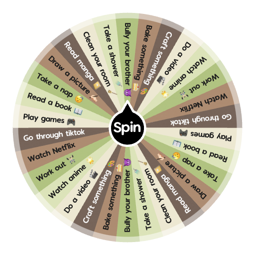 What to do Spin the Wheel Random Picker