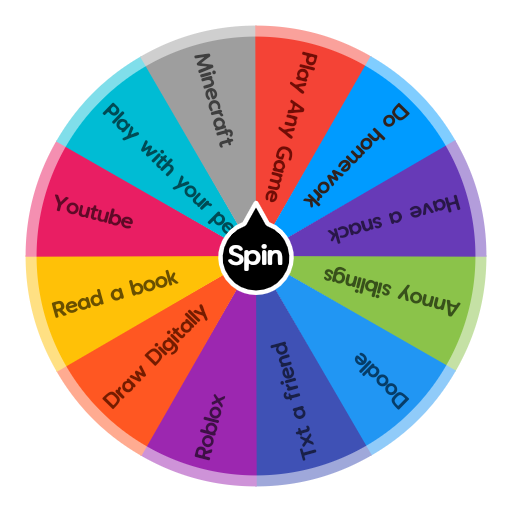What To Do During Boredom Spin The Wheel App - what to do in roblox when your bored