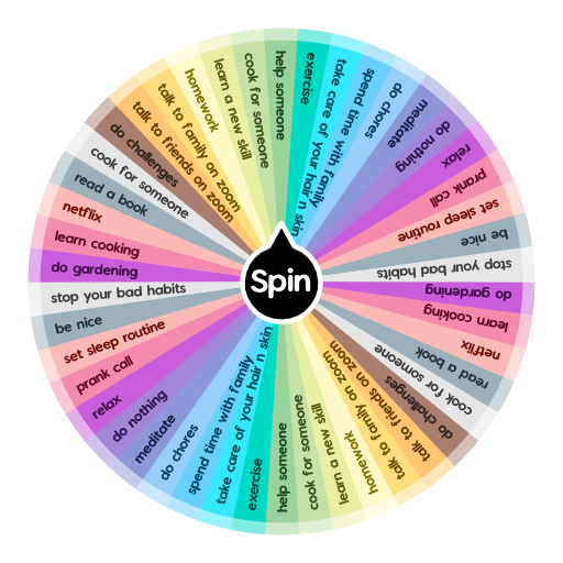 what to do in quarantine? Spin The Wheel App