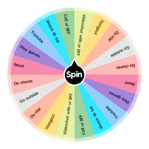 What to do when bored | Spin The Wheel App