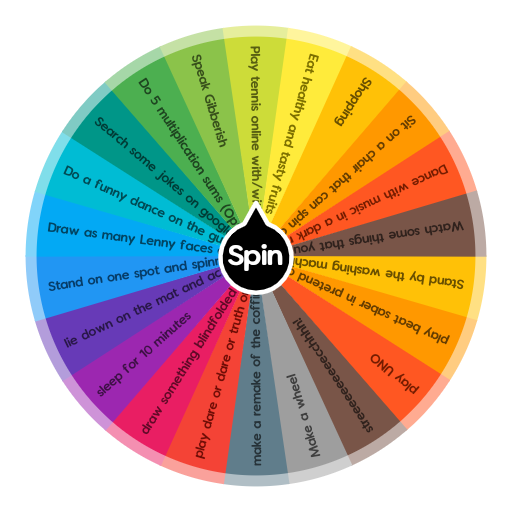 WHAT TO DO WHEN YOUR BORED  Spin the Wheel - Random Picker