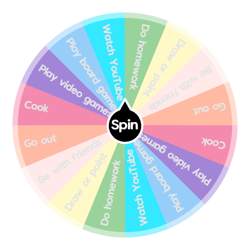 WHAT TO DO WHEN YOUR BORED  Spin the Wheel - Random Picker