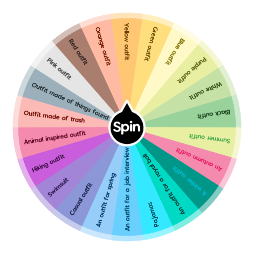 What to draw (outfits) --(^o^)-- | Spin The Wheel App