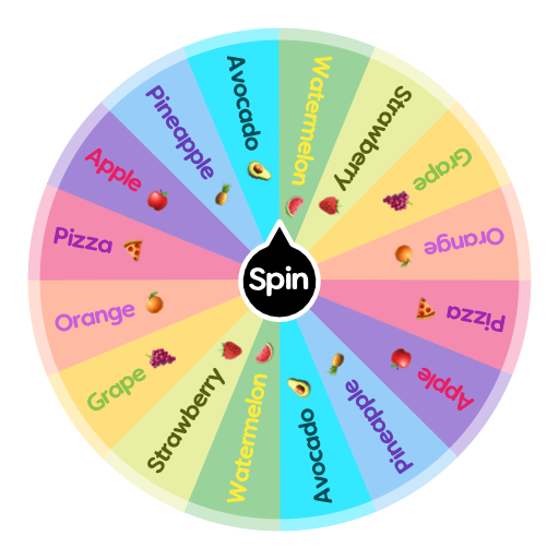 What To Eat Spin The Wheel App