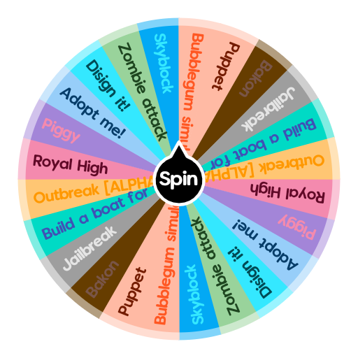 What To Play Roblox Spin The Wheel App - spin the wheel roblox bubble gum simulator