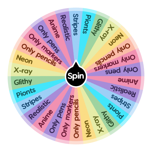 What type of drawing are you gonna make? Spin 2x | Spin the Wheel ...