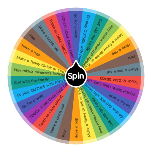 What u should do today! | Spin the Wheel - Random Picker