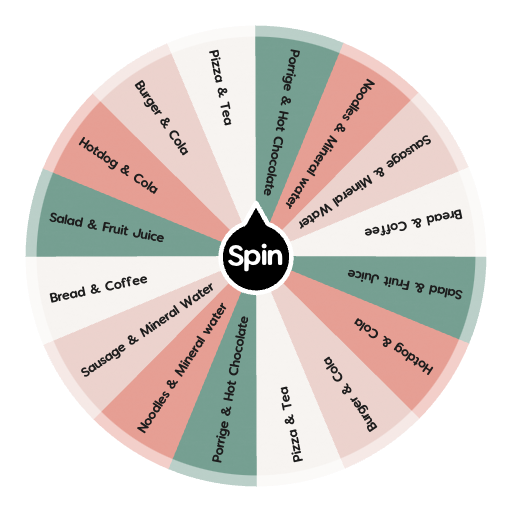 What will i eat? Spin the Wheel Random Picker