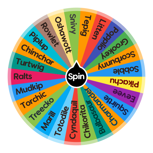 What Your starter Pokemon? Spin The Wheel App