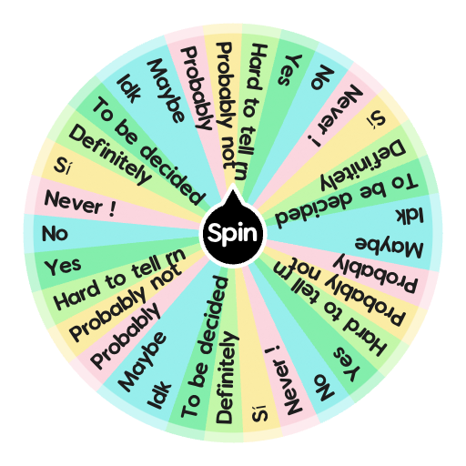 Yes or No Wheel ✔️❌ Spin and Get Your Answers
