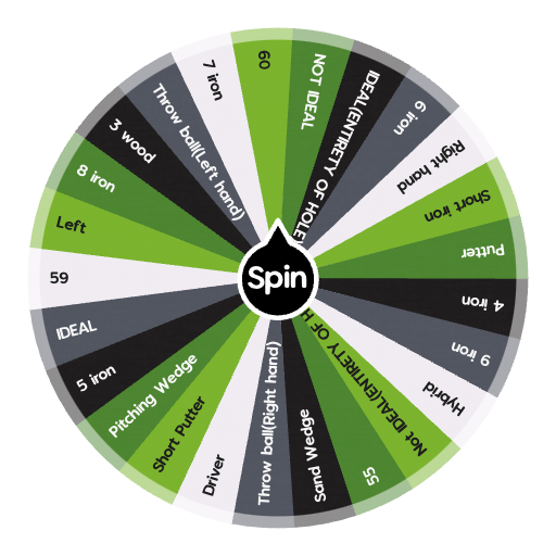Wheel of golf Spin the Wheel Random Picker
