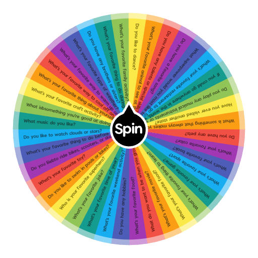Wheel of Social Questions (40) | Spin the Wheel - Random Picker