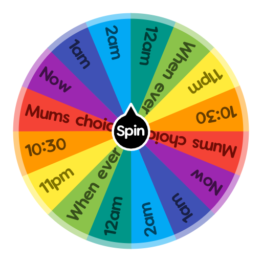 When to go to bed Spin The Wheel App