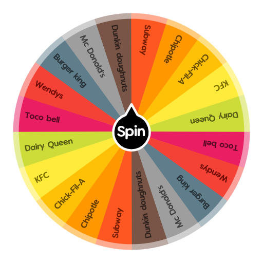 Where to eat? | Spin the Wheel - Random Picker