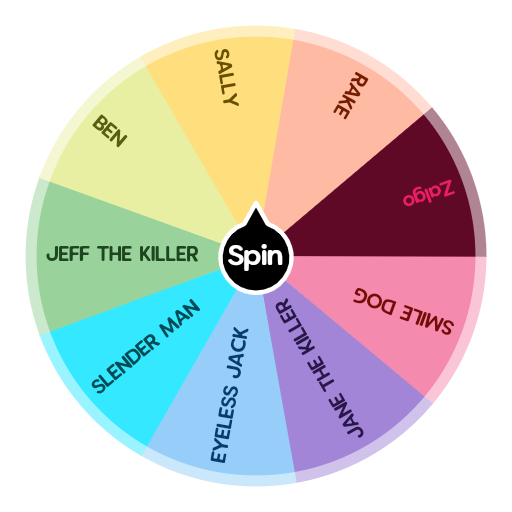 Which Creepypasta Are You Spin The Wheel App
