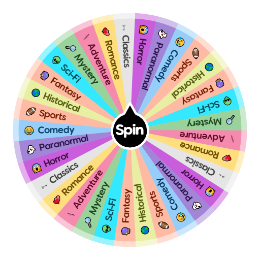 Which Fictional Genre should you read? Spin the Wheel Random Picker