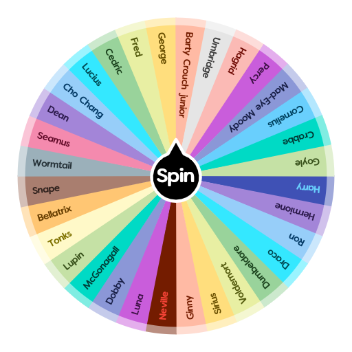 Which Harry Potter character are you ? | Spin The Wheel App