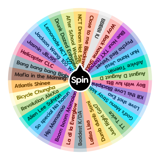 Which Kpop song I should listen to?😎👍🏻For new Kpopers Spin The Wheel App
