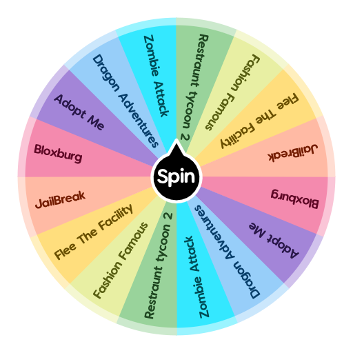 Which Roblox Game Should I Play Spin The Wheel App - what roblox game should i play wheel