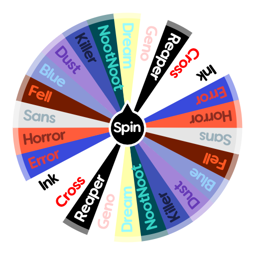 Which Sans are You?  Spin the Wheel - Random Picker