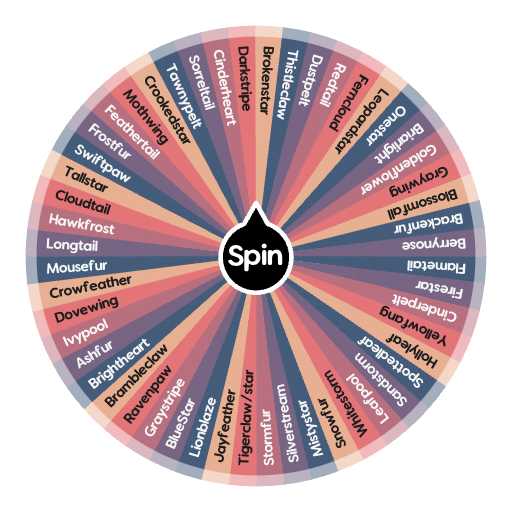 Which warrior cat are you | Spin the Wheel - Random Picker