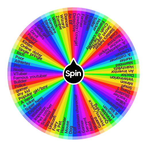 Who Are You Spin The Wheel Random Picker