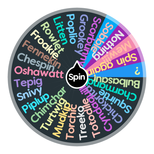 Who is your starter Pokemon Spin the Wheel Random Picker