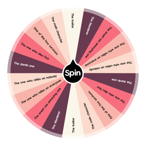 Who would you be in a horror movie Spin the Wheel Random Picker