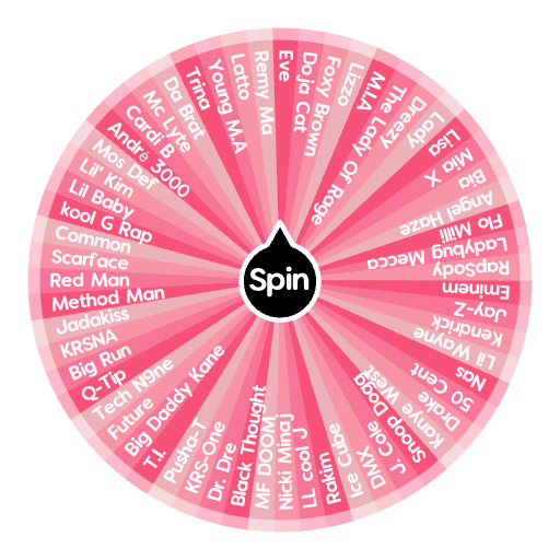 Who's da Best Rapper?👑 Spin the Wheel Random Picker