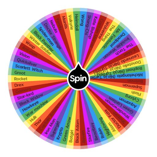 Wich Superhero are you? Spin the Wheel Random Picker