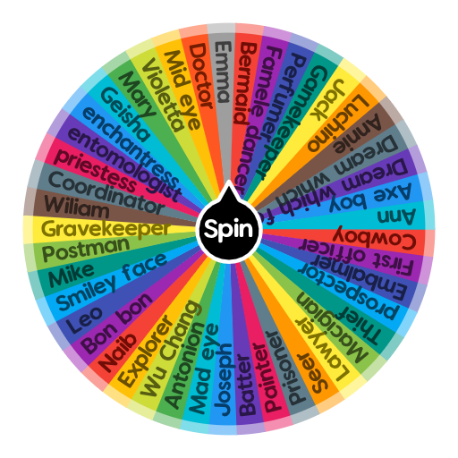 Witch idv characters are you? | Spin the Wheel - Random Picker