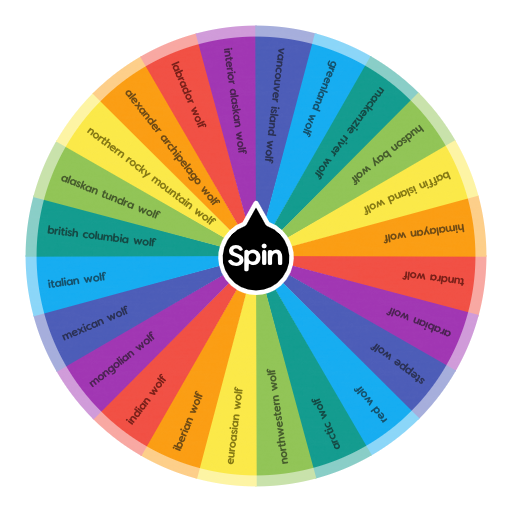 Wolf Types Spin The Wheel App