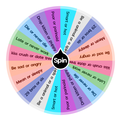 Would You Rather Wheel  Spin the Wheel - Random Picker