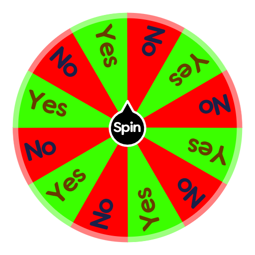 Yes or No spin wheel • Random Spin Wheel