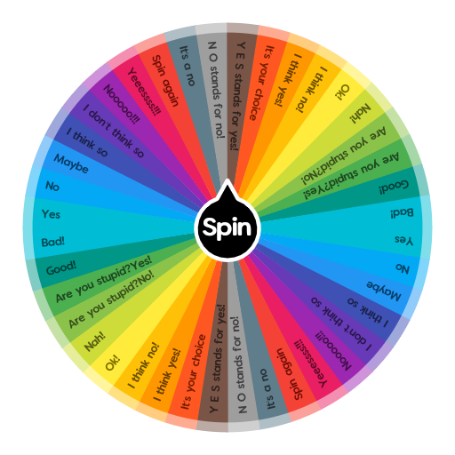 Yes, No, Maybe.  Spin the Wheel - Random Picker