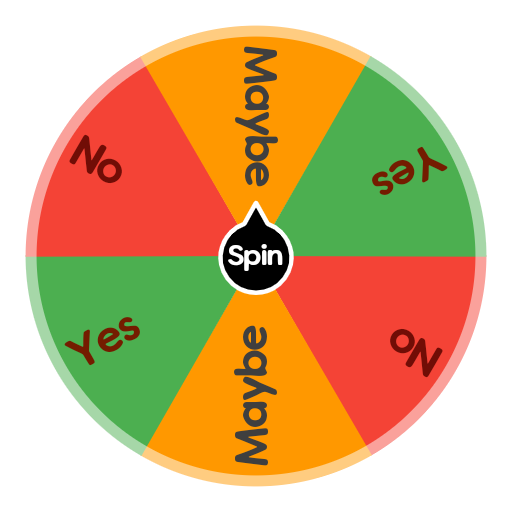 Yes No Picker Wheel - Get Yes or No Answer by Spinning