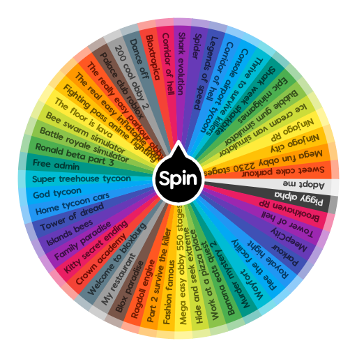 You Don T Know Which Game To Play In Roblox Turn The Wheel Spin The Wheel App - roblox obby tycoon