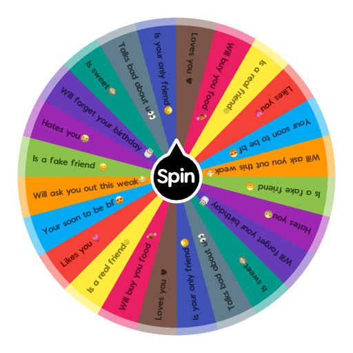 Your Boy bestie | Spin the Wheel - Random Picker