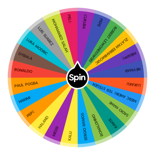 Your favourite football player Spin The Wheel App